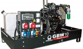 Дизельный генератор 6,8 квт Pramac GBW-10-Y открытый (на раме) - новый