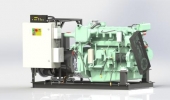 Дизельный генератор 282 квт Вепрь АДС-360-Т400-ТК открытый (на раме) - новый